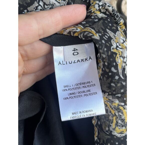 Altuzarra High Low Paisley Print Pleated Skirt - Size 40/US 8 Multicolor - Picture 7 of 11